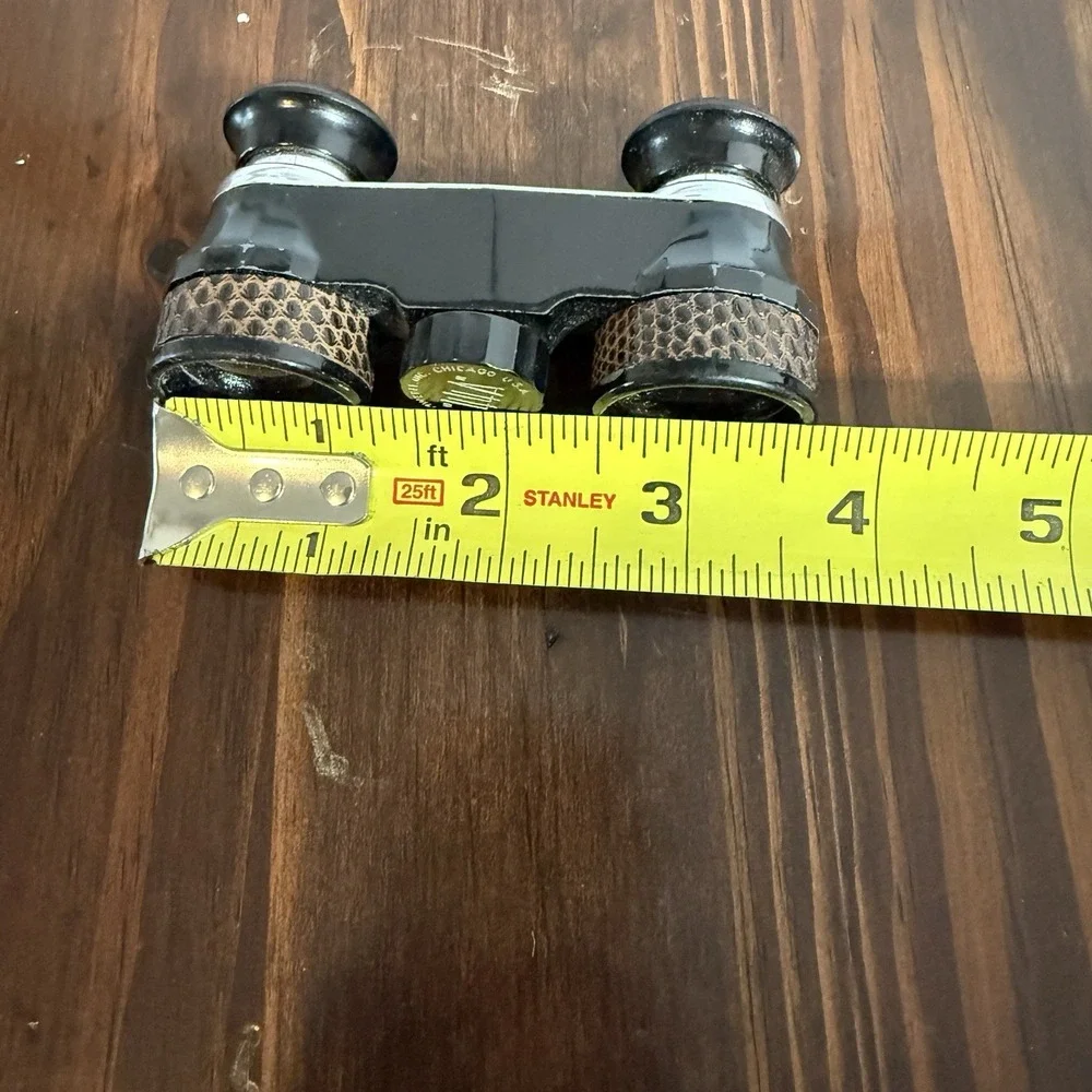 Vintage Airguide 44A Mini Field Binoculars With Knurled Decor Pocket‎ Size
